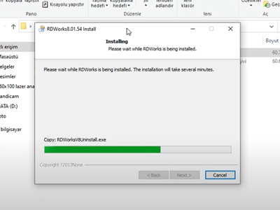 RDWorksV8 8.01.54 Program Yükleme Eğitim Videosu
